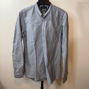The Kooples Light Gray Casual Button Down Shirt